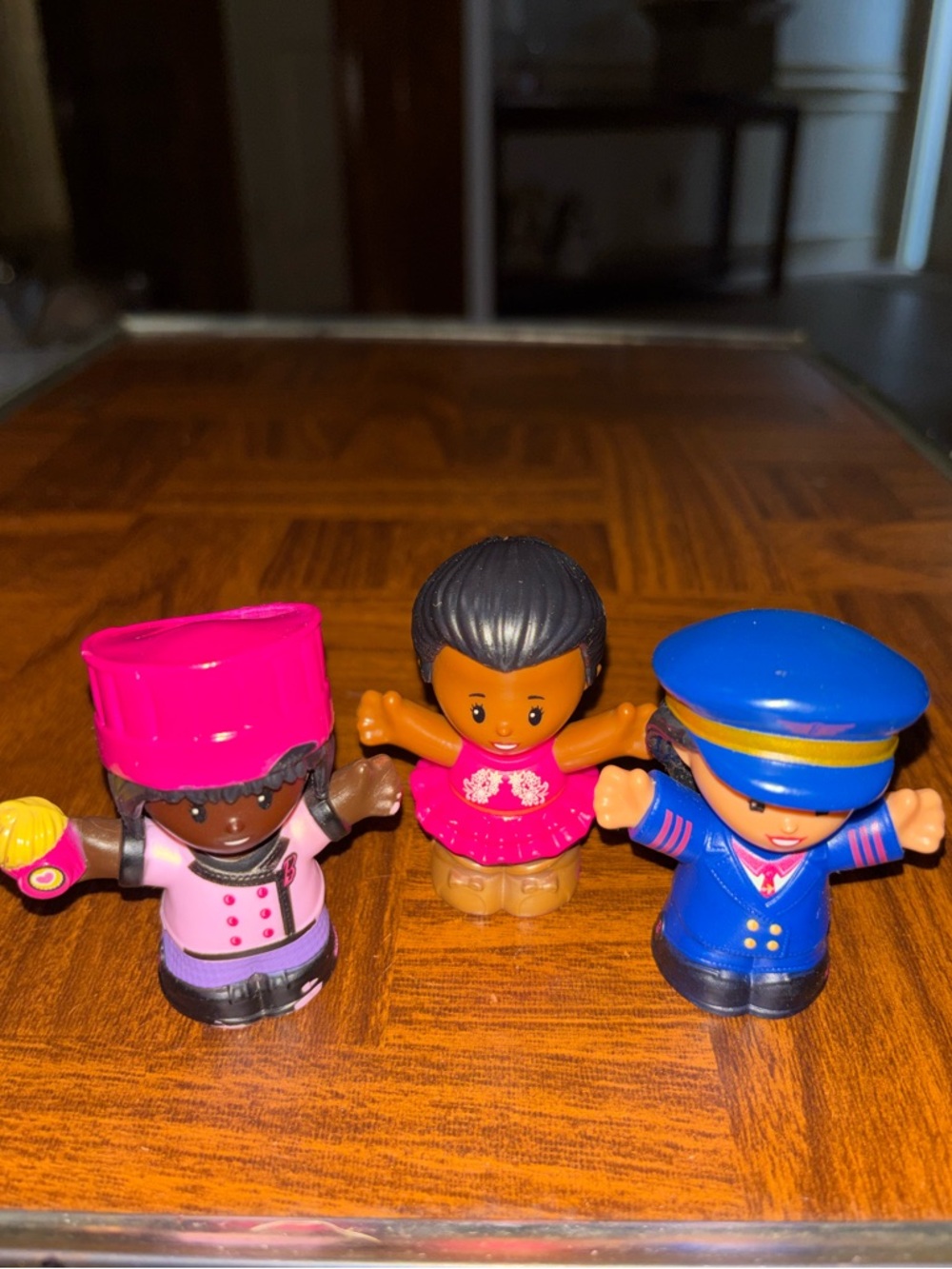 Fisher Price Little People Barbie Ballerina - Chef - Pilot lot of 3 figures